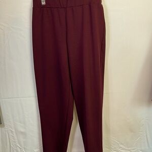 Melissa Paige Maroon Pants XL. Stretch Waistband. Excellent Condition.